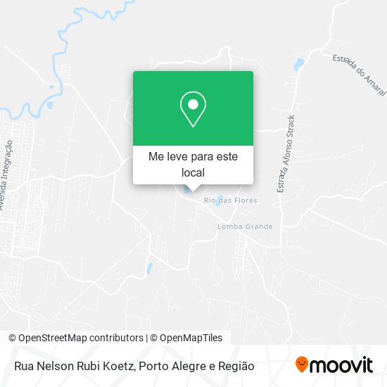 Rua Nelson Rubi Koetz mapa