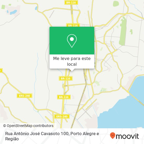 Rua Antônio José Cavasoto 100 mapa