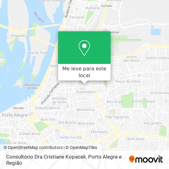 Consultório Dra Cristiane Kopacek mapa