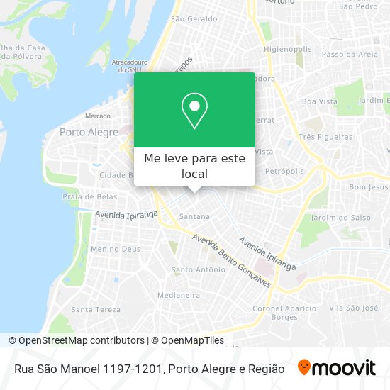 Rua São Manoel 1197-1201 mapa