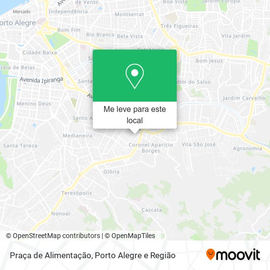 Praça de Alimentação mapa