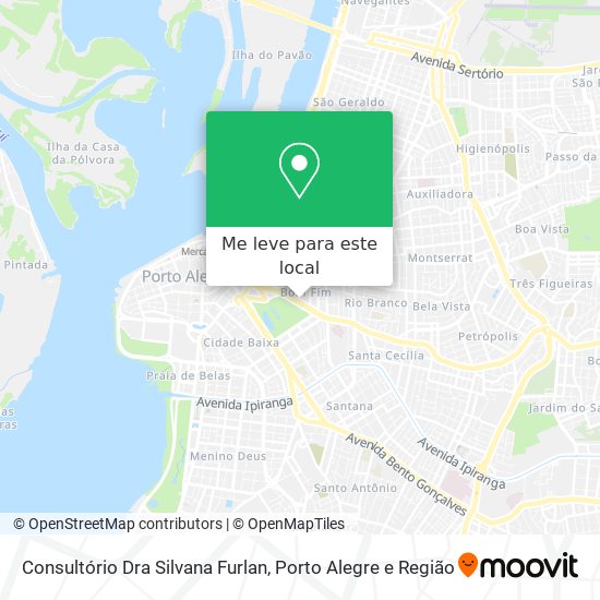 Consultório Dra Silvana Furlan mapa