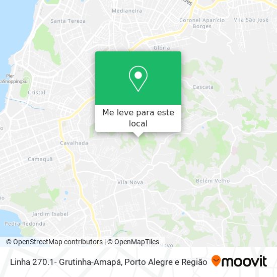 Linha 270.1- Grutinha-Amapá mapa