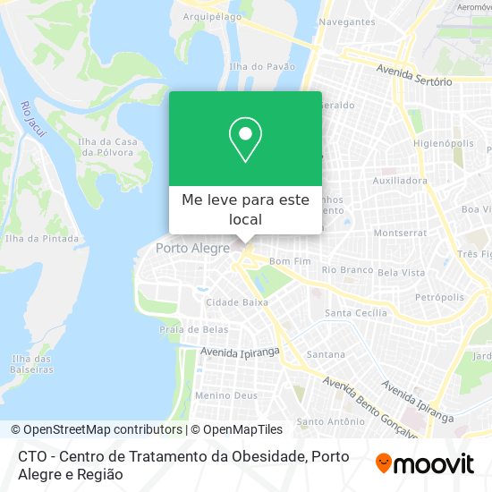 CTO - Centro de Tratamento da Obesidade mapa
