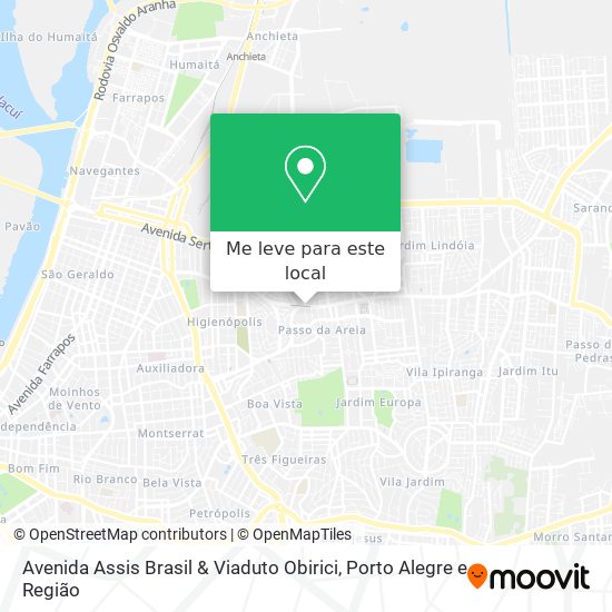 Avenida Assis Brasil & Viaduto Obirici mapa