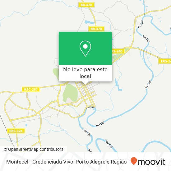 Montecel - Credenciada Vivo mapa