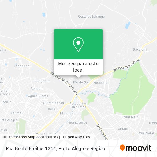 Rua Bento Freitas 1211 mapa