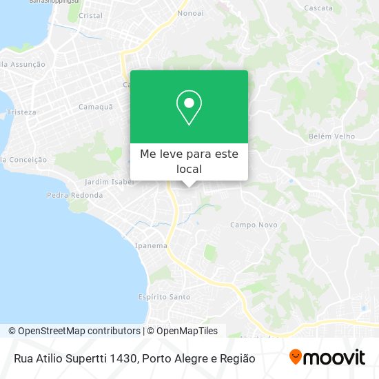 Rua Atilio Supertti 1430 mapa