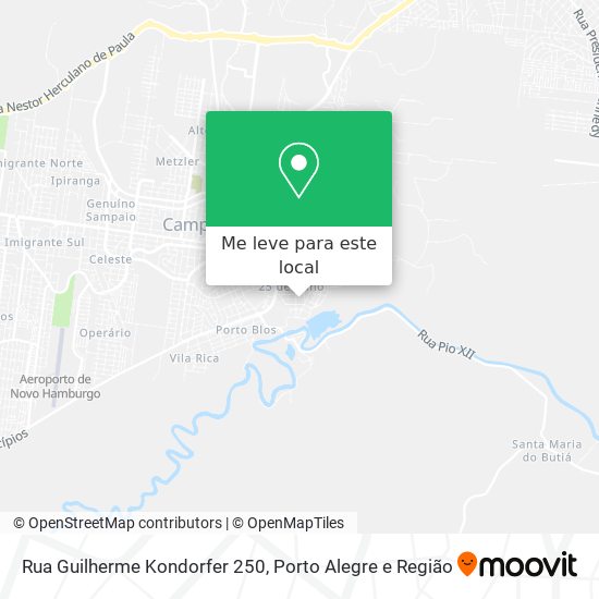 Rua Guilherme Kondorfer 250 mapa