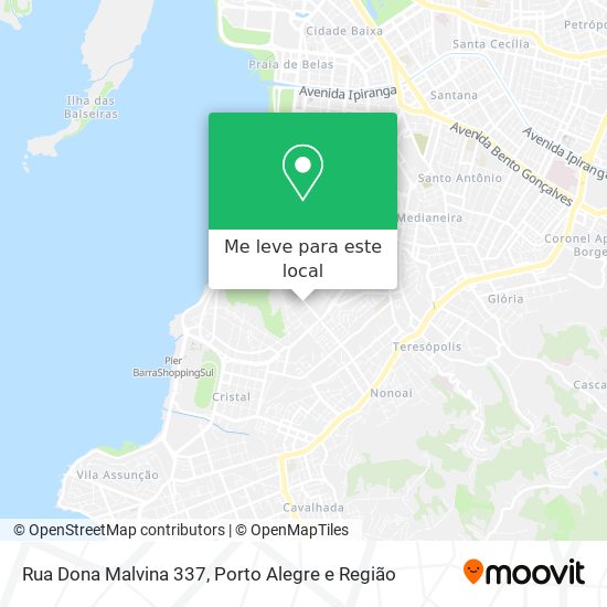 Rua Dona Malvina 337 mapa