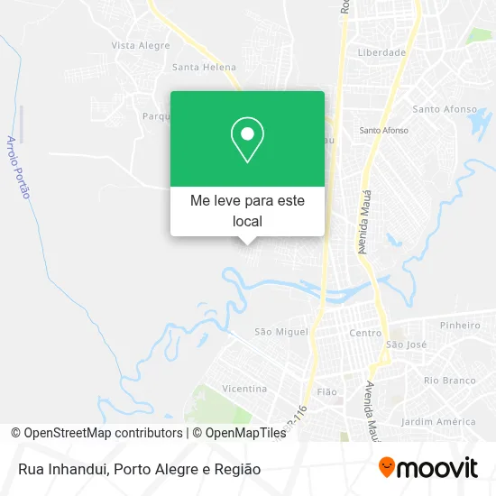 Rua Inhandui mapa