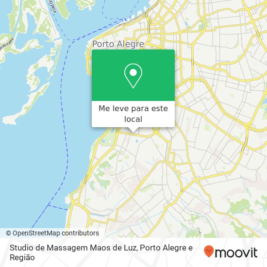 Studio de Massagem Maos de Luz mapa