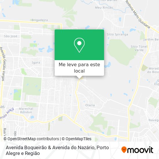Avenida Boqueirão & Avenida do Nazário mapa