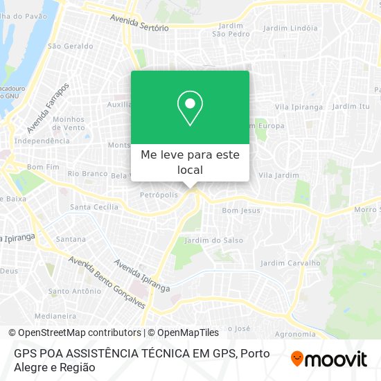 GPS POA ASSISTÊNCIA TÉCNICA EM GPS mapa