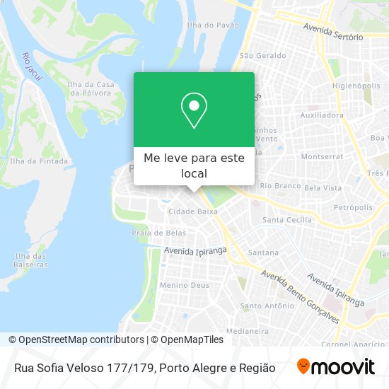 Rua Sofia Veloso 177/179 mapa