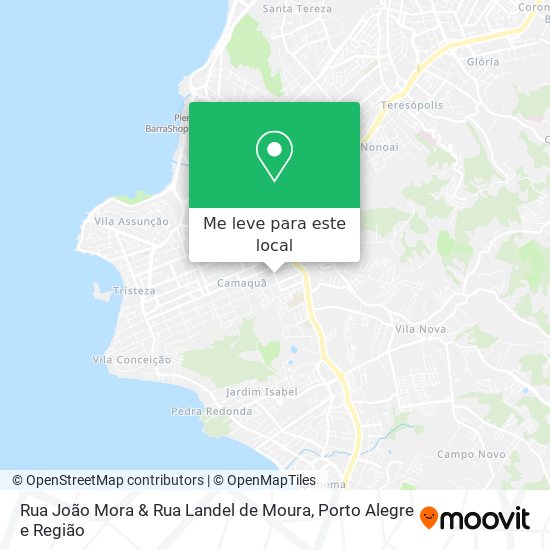 Rua João Mora & Rua Landel de Moura mapa