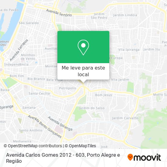 Avenida Carlos Gomes 2012 - 603 mapa