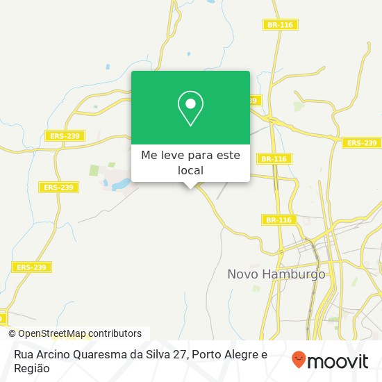 Rua Arcino Quaresma da Silva 27 mapa