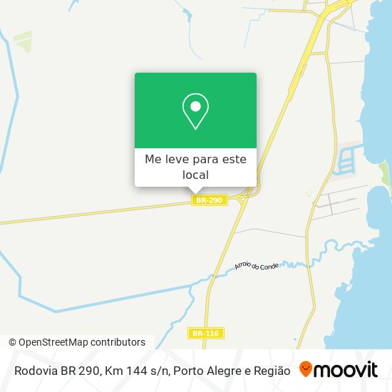 Rodovia BR 290, Km 144 s/n mapa