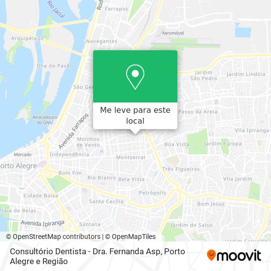 Consultório Dentista -  Dra. Fernanda Asp mapa