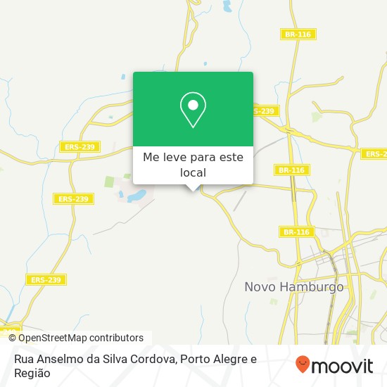 Rua Anselmo da Silva Cordova mapa