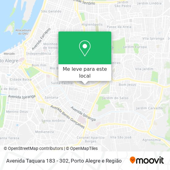Avenida Taquara 183 - 302 mapa