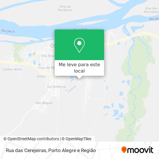 Rua das Cerejeiras mapa