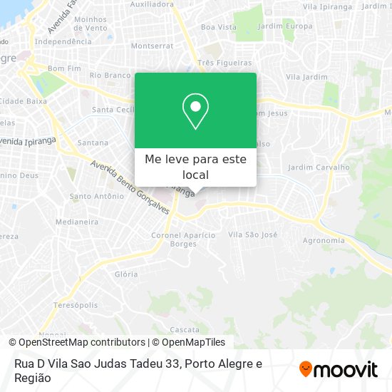 Rua D Vila Sao Judas Tadeu 33 mapa