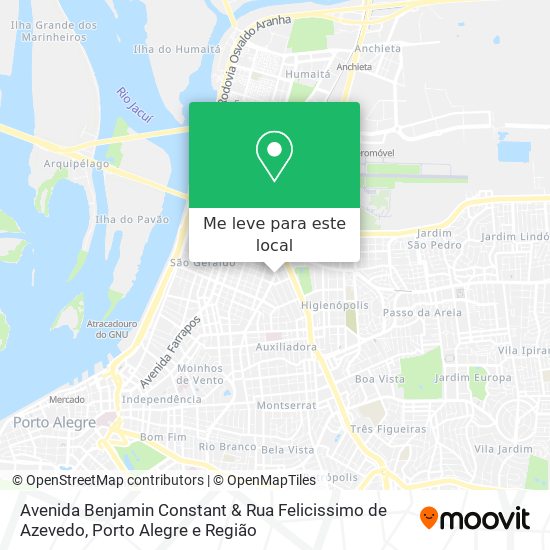 Avenida Benjamin Constant & Rua Felicissimo de Azevedo mapa