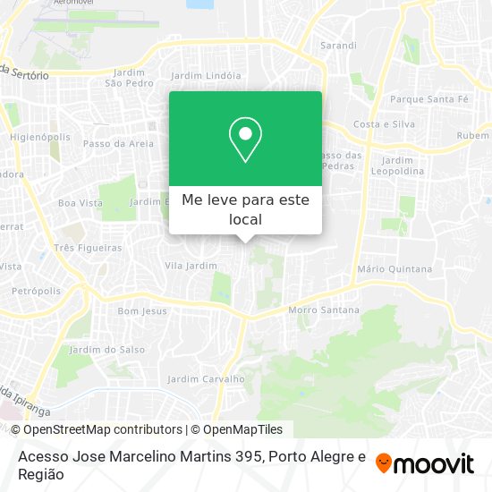 Acesso Jose Marcelino Martins 395 mapa