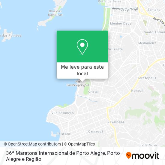 36ª Maratona Internacional de Porto Alegre mapa
