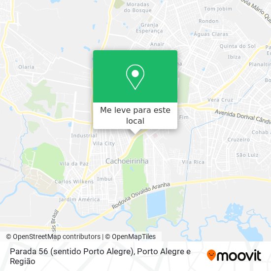 Parada 56 (sentido Porto Alegre) mapa
