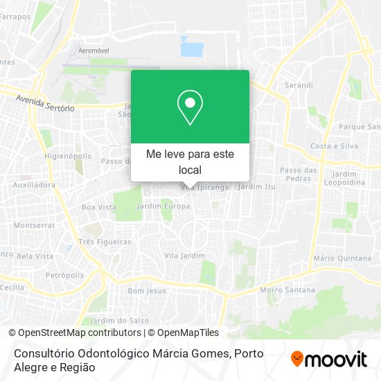 Consultório Odontológico Márcia Gomes mapa
