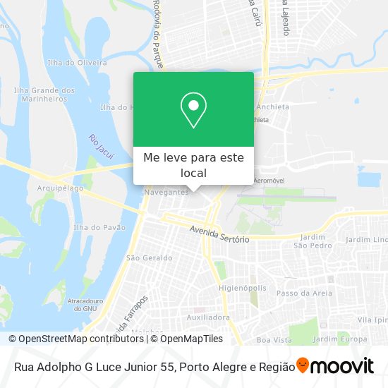 Rua Adolpho G Luce Junior 55 mapa