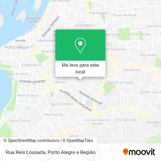 Rua Reis Lousada mapa