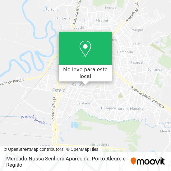 Mercado Nossa Senhora Aparecida mapa