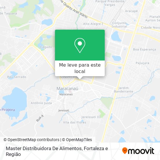 Master Distribuidora De Alimentos mapa