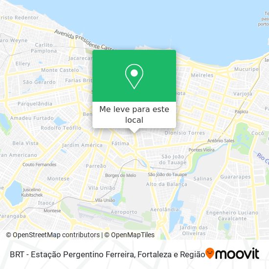 BRT - Estação Pergentino Ferreira mapa