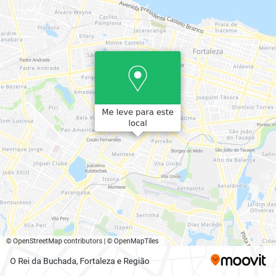 O Rei da Buchada mapa
