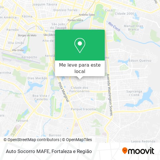 Auto Socorro MAFE mapa