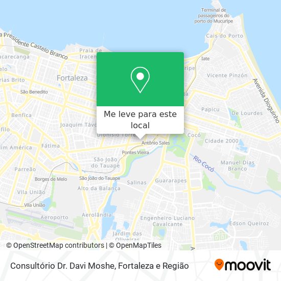 Consultório Dr. Davi Moshe mapa
