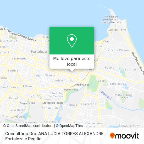Consultório Dra. ANA LUCIA TORRES ALEXANDRE mapa