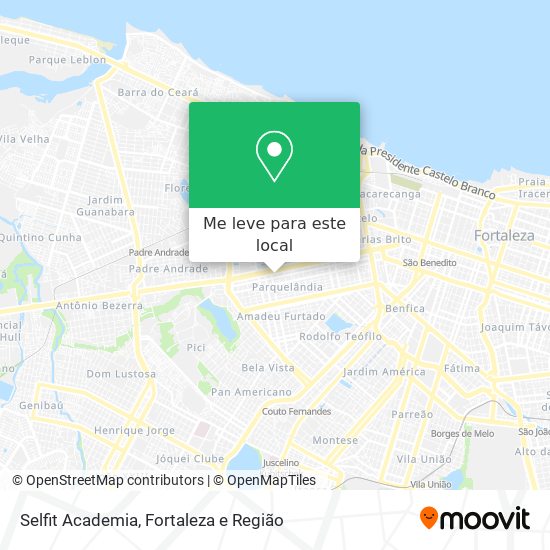 Selfit Academia mapa