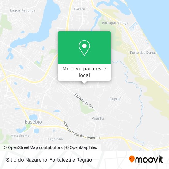 Sitio do Nazareno mapa