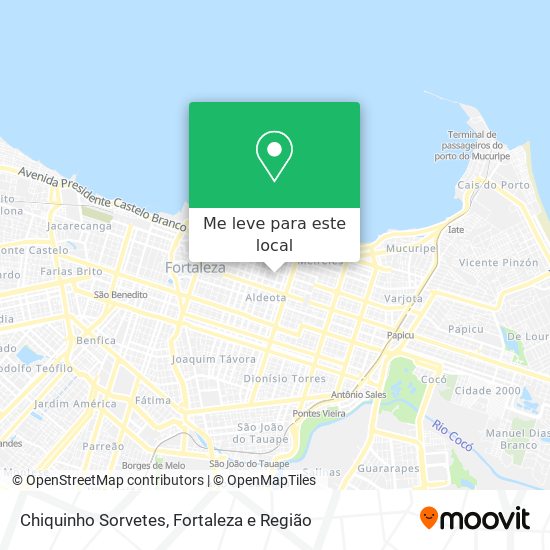 Chiquinho Sorvetes mapa