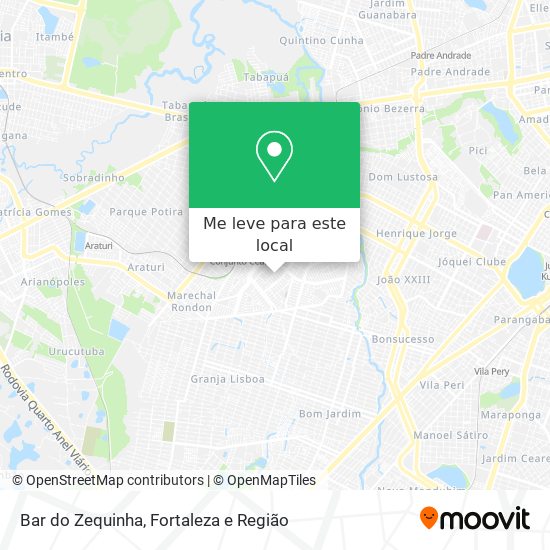 Bar do Zequinha mapa