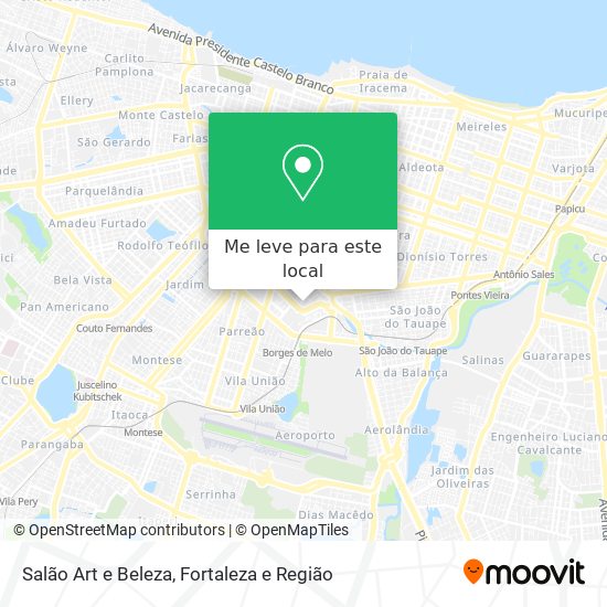 Salão Art e Beleza mapa