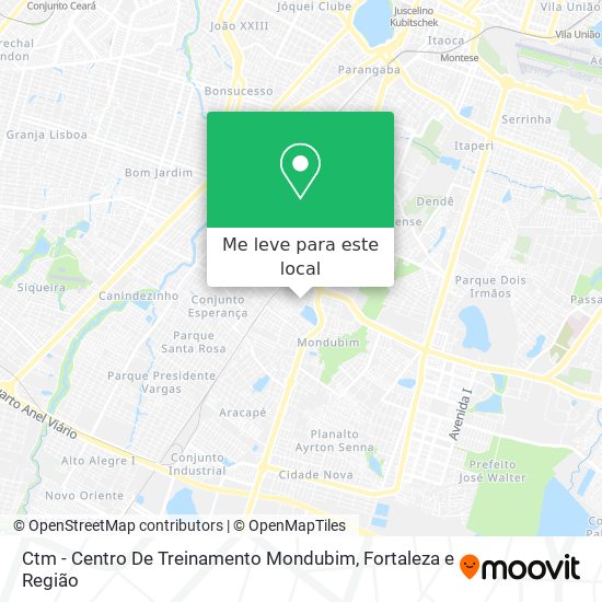 Ctm - Centro De Treinamento Mondubim mapa