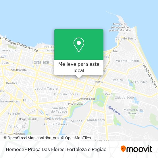 Hemoce - Praça Das Flores mapa