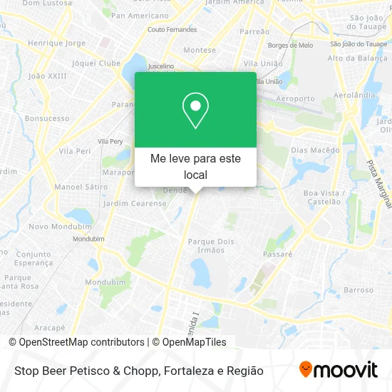 Stop Beer Petisco & Chopp mapa